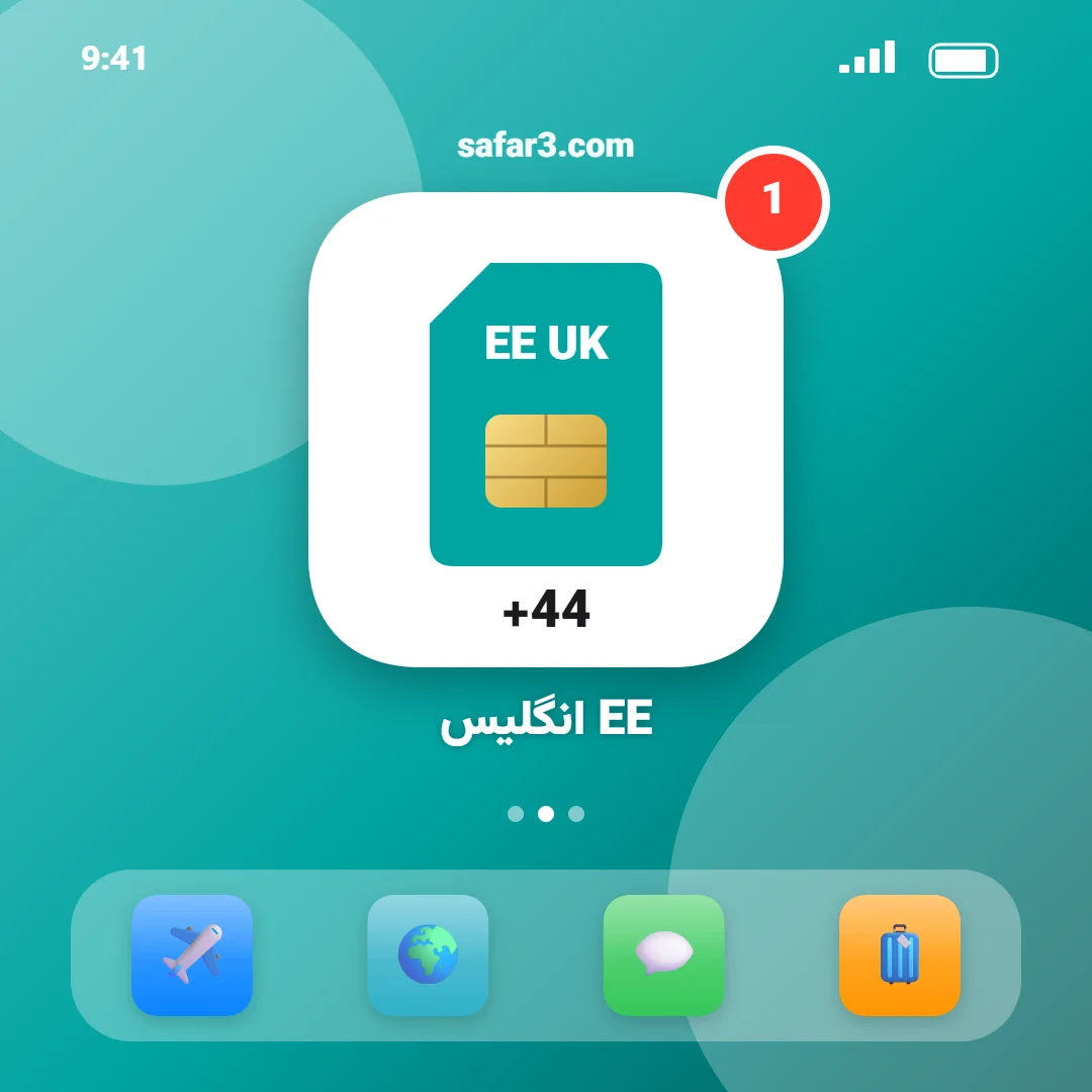 سیم کارت EE انگلیس در سفر۳